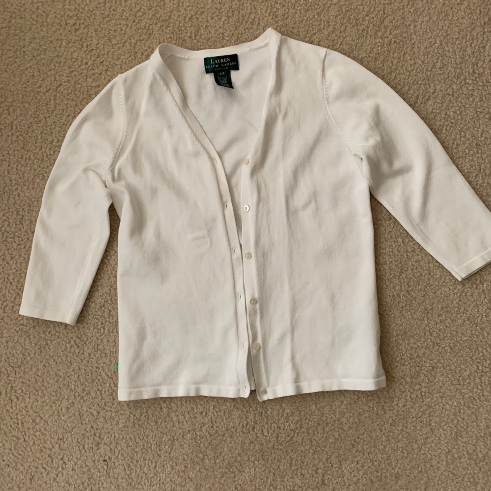 Ralph Lauren 3/4 sleeve cardigan